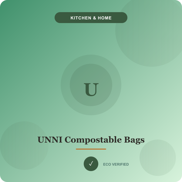 UNNI Compostable Trash Bags 2.6 Gal
