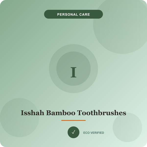 Isshah Bamboo Charcoal Toothbrushes
