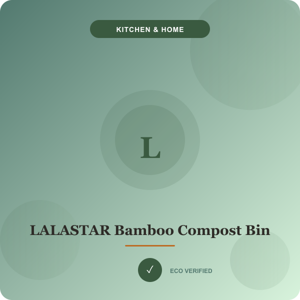 LALASTAR Bamboo Fiber Compost Bin